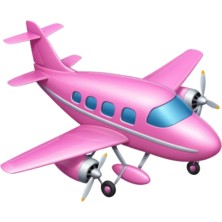 Pink plane emoji