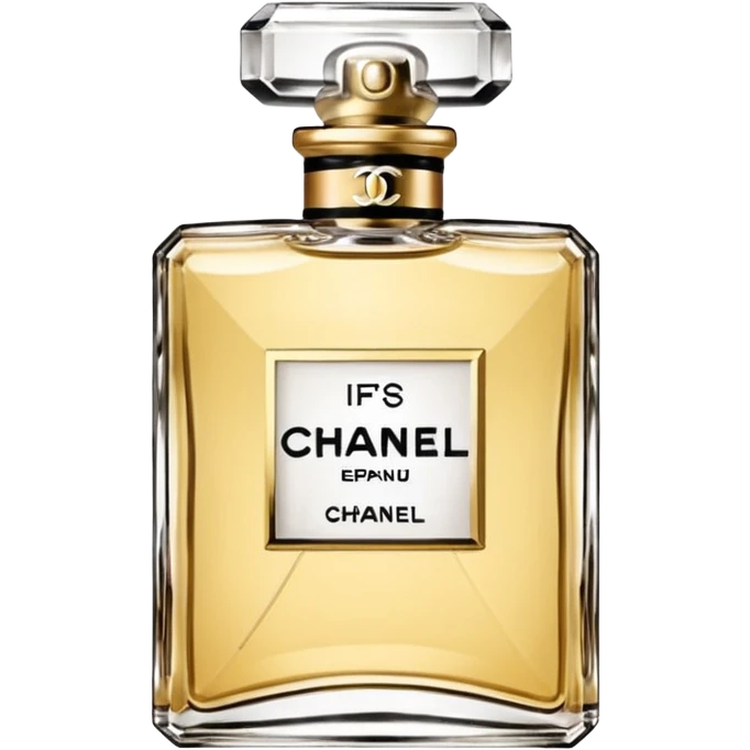 Chanel perfume bottle, chic and iconic emoji