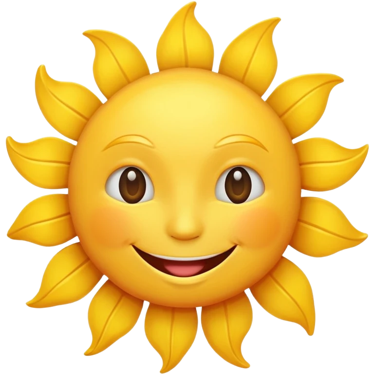 smiling sun emoji emoji