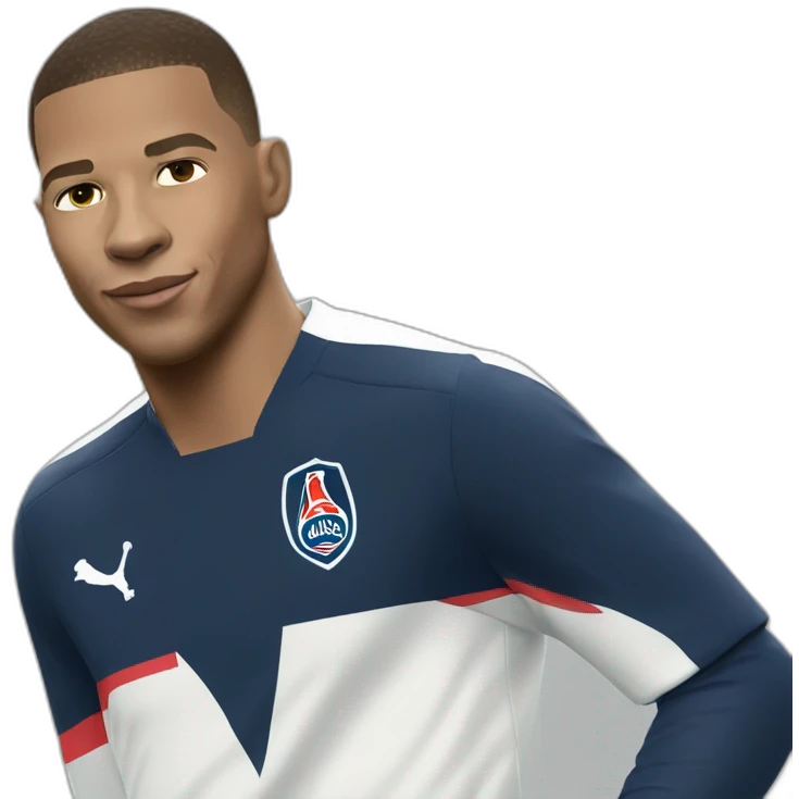 Mbappé de dos emoji