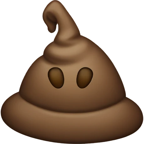 A poop Emoji With a hat emoji