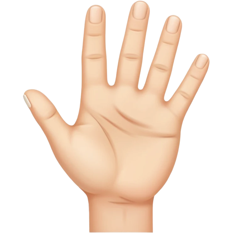 Can you create a thumbless hand emoji