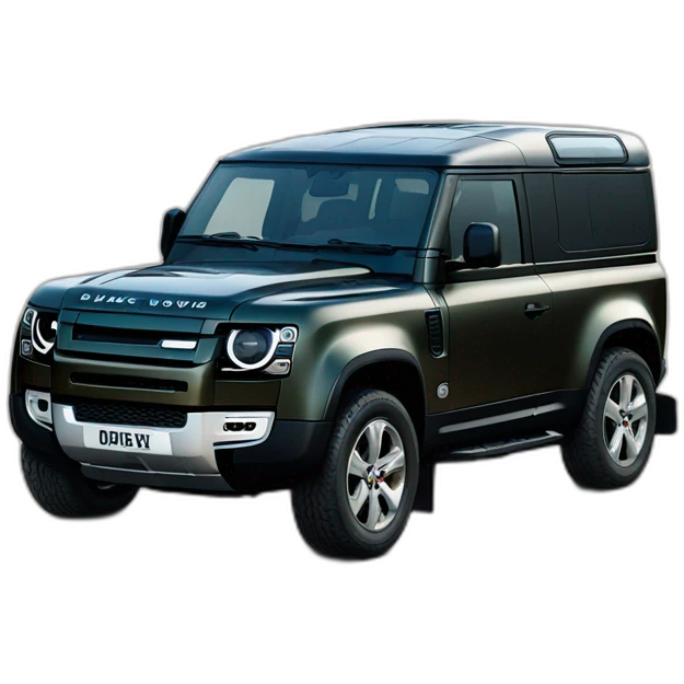 the new landrover defender black emoji