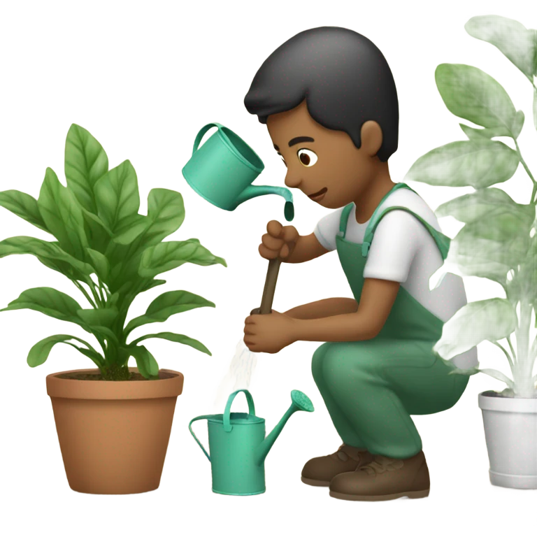 Watering plants  emoji