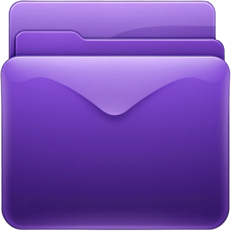 dark purple folder icon set emoji