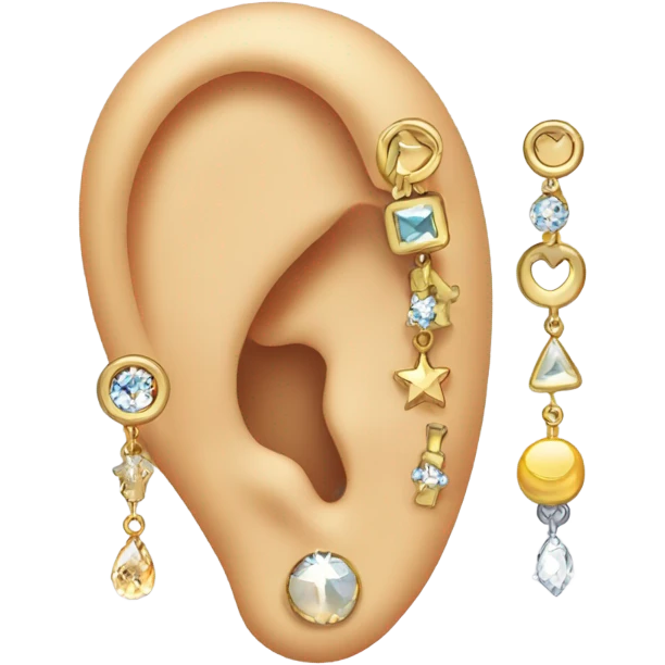 Very Pierced ear emoji