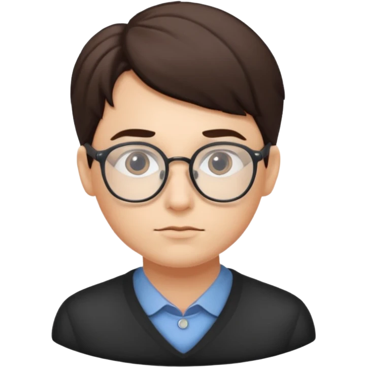 умный чиловек в очках emoji