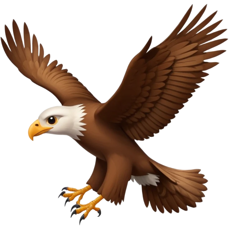 Kartal uçan kuş emoji