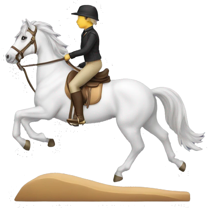 horse riding a horse emoji
