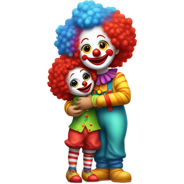 Clown hugging  emoji