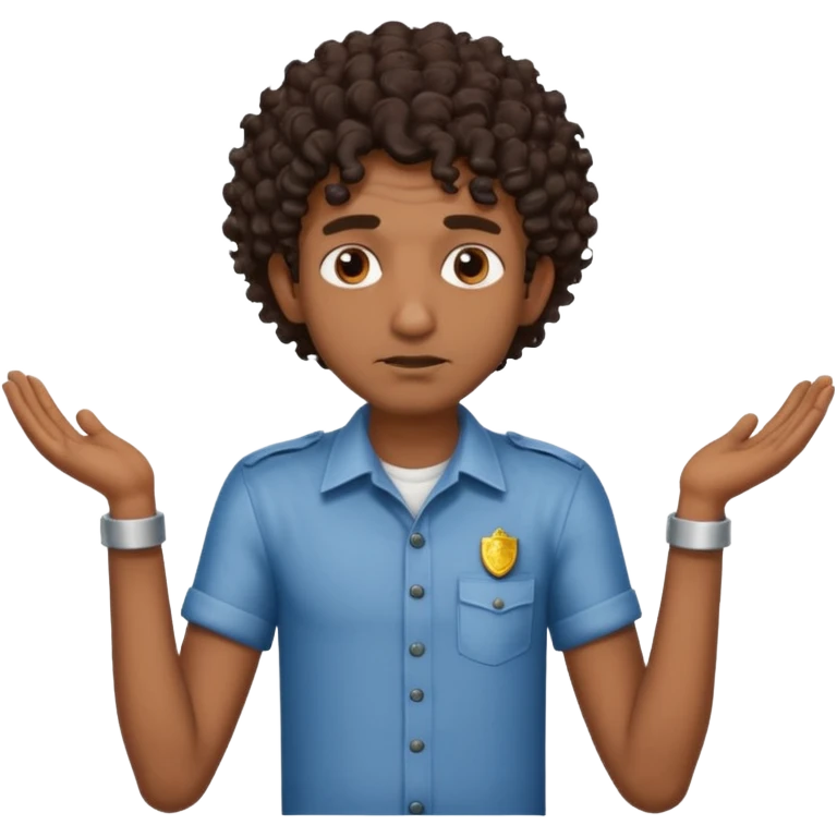 Make a dirty Indian with a shirt fro curly hair getting arrested. Make the Indian skinny too emoji