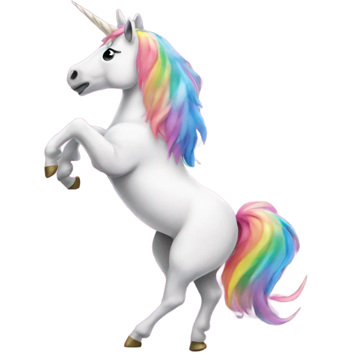 Unicorn dancing emoji