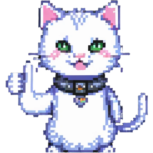cat with a thumbs up emoji
