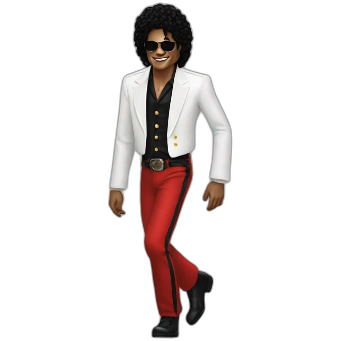 Mickel Jackson moon walk emoji