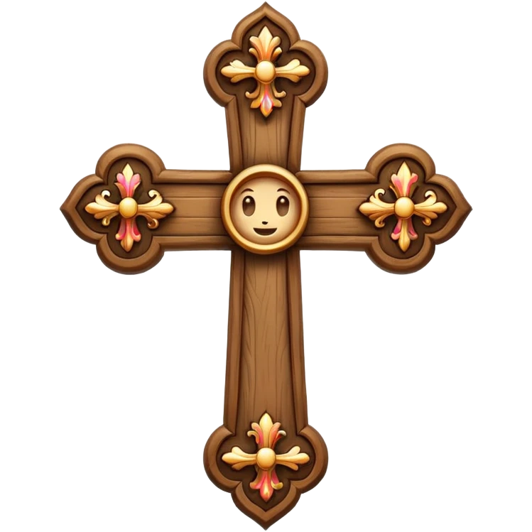 Cute cross emoji