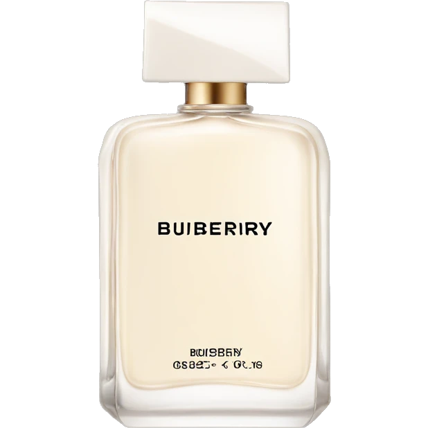 Burberry her perfume rectangle white bottle emoji