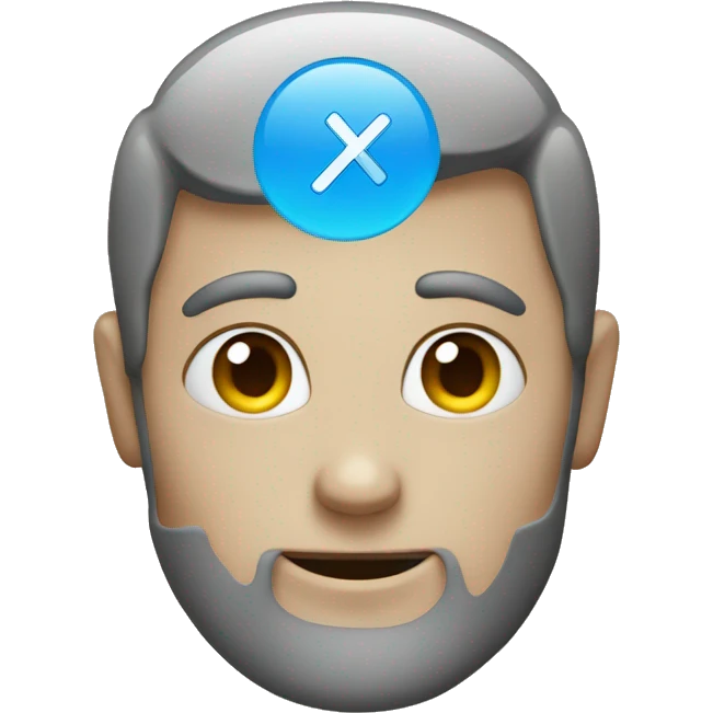 thought emoji with a blue tick inside emoji