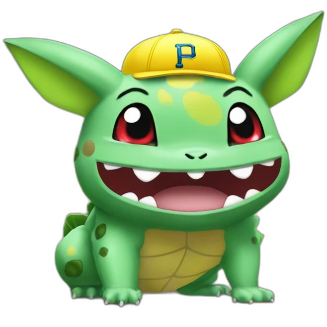 Pickachu baseball bulbasaur emoji