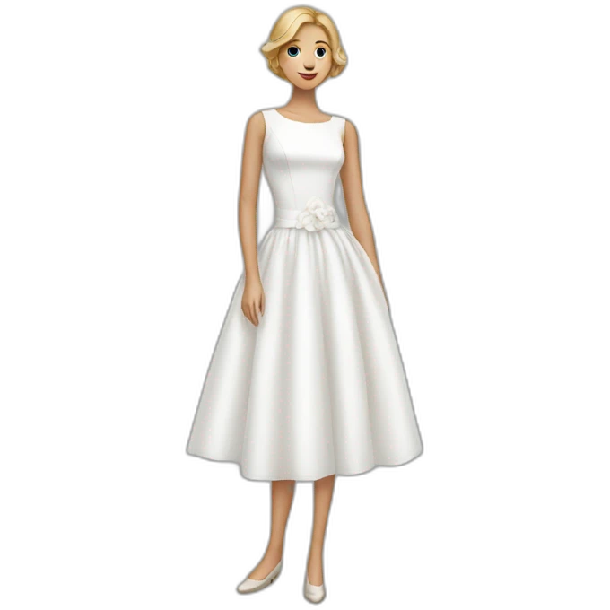 White dress emoji