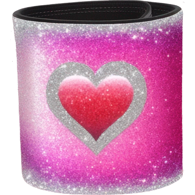 Pink ombre blood pressure cuff with glitter  emoji