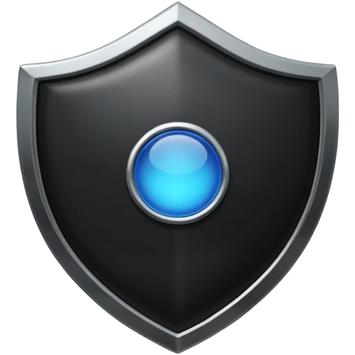 black shield emoji