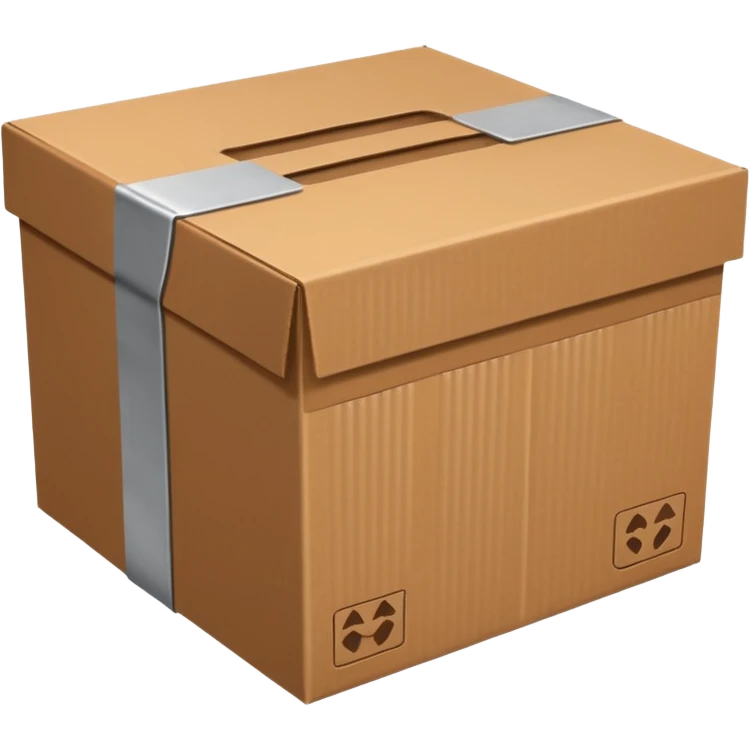 one cardboard box emoji