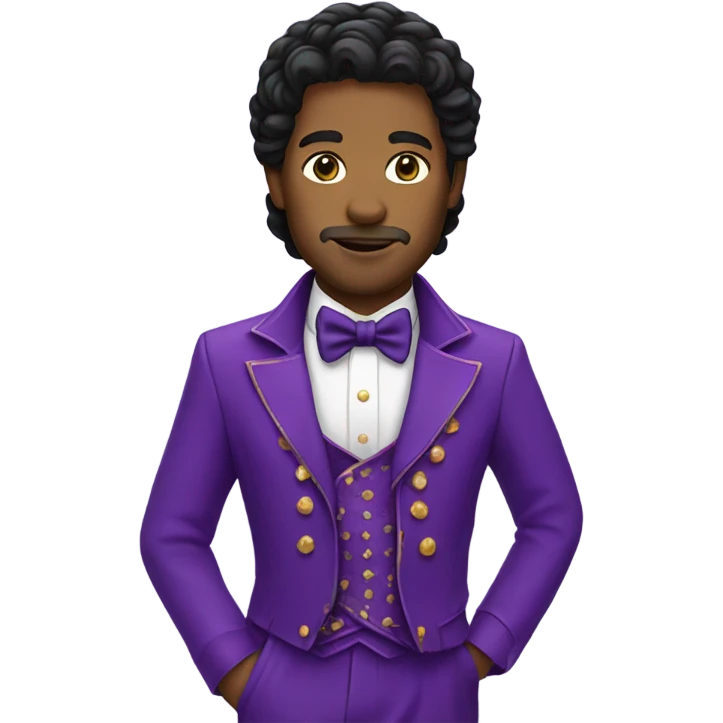 Prince in purple rain suit emoji