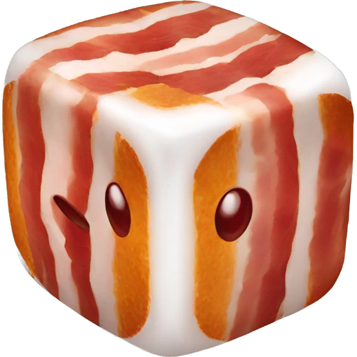 Bacon dice emoji