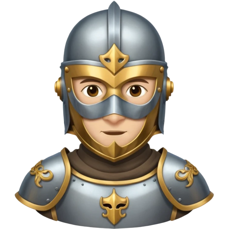 Knight with mask emoji