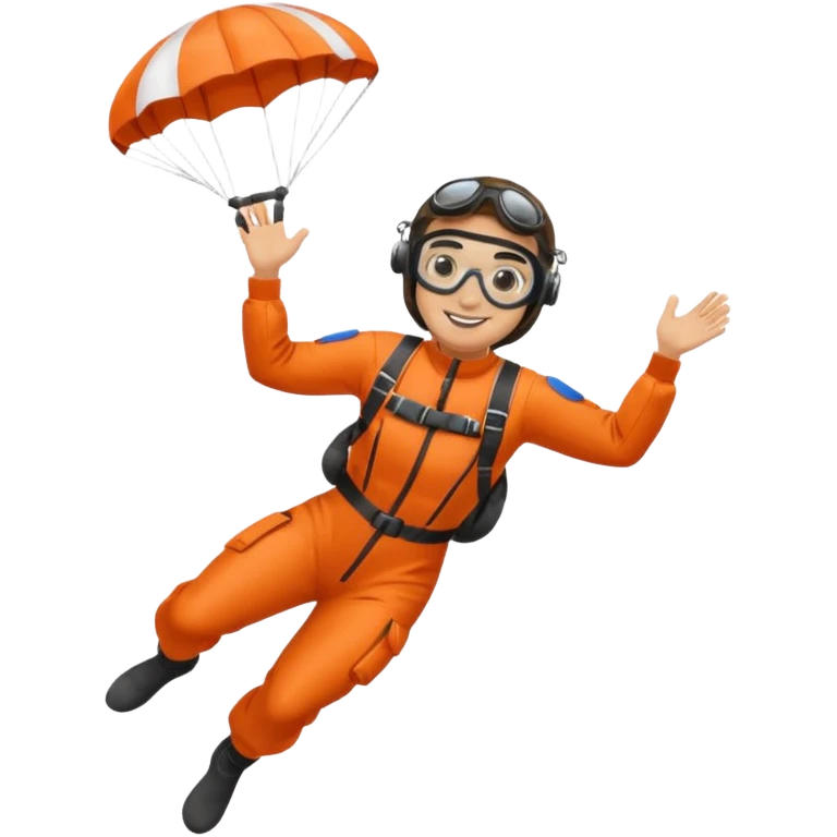 parachute diver emoji