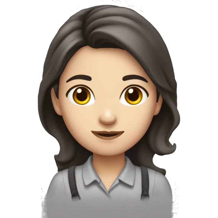 Architecture professions, girl with dark drown hair  emoji