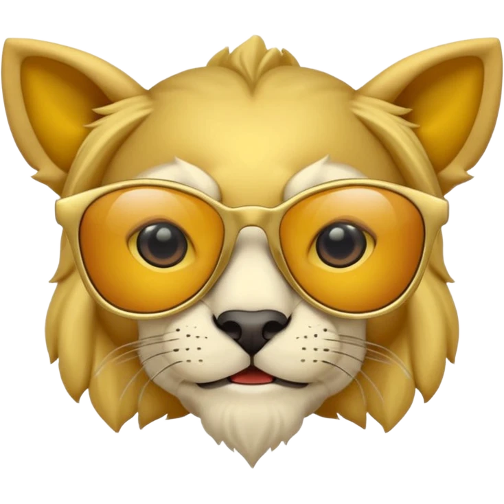 León con lentes Oakley Juliet emoji