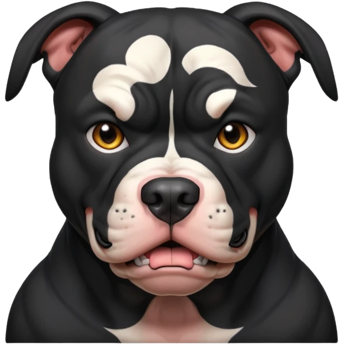 black angry pitbull emoji