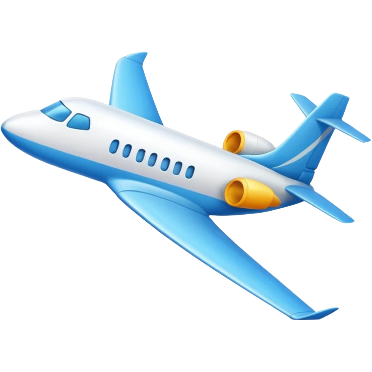 Plane black white simple emoji