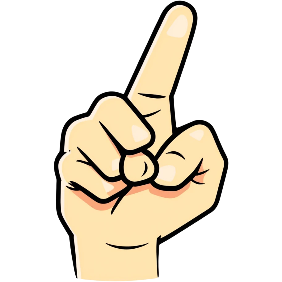 Pointing finger  emoji