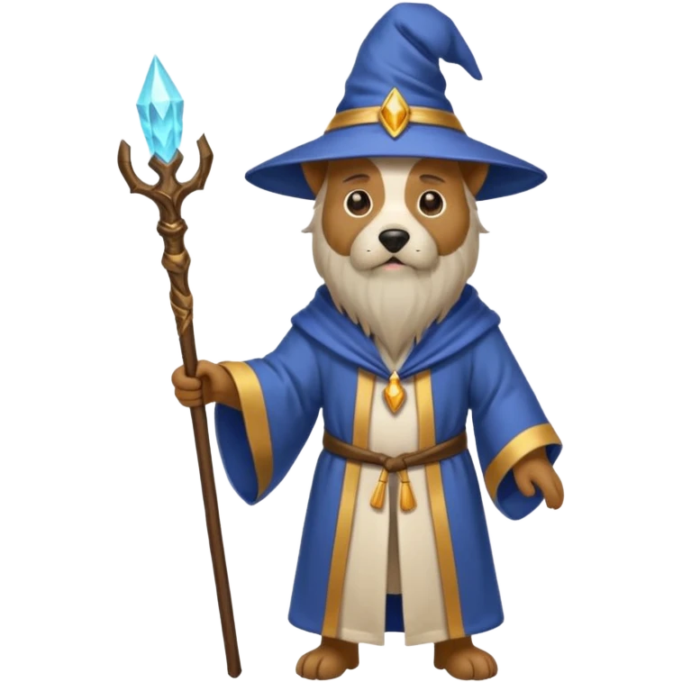 Dog wizard emoji