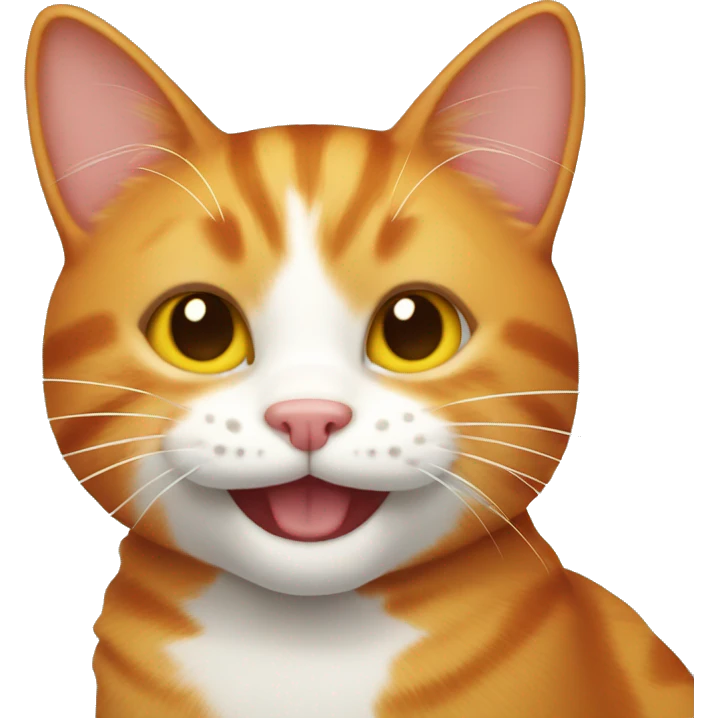ginger cat smiling emoji