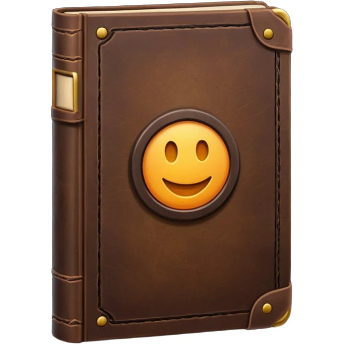 Dark colored colored book emoji