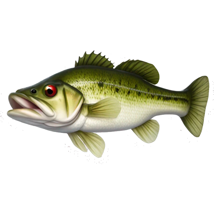 largemouth bass fish more realistic emoji