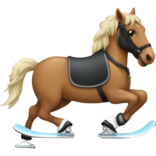 skating horse emoji