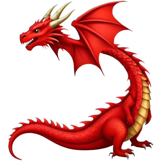 red dragon tail  in game of thrones style emoji