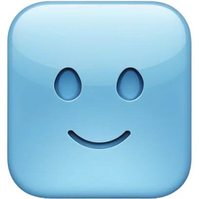 Light blue iPhone  emoji