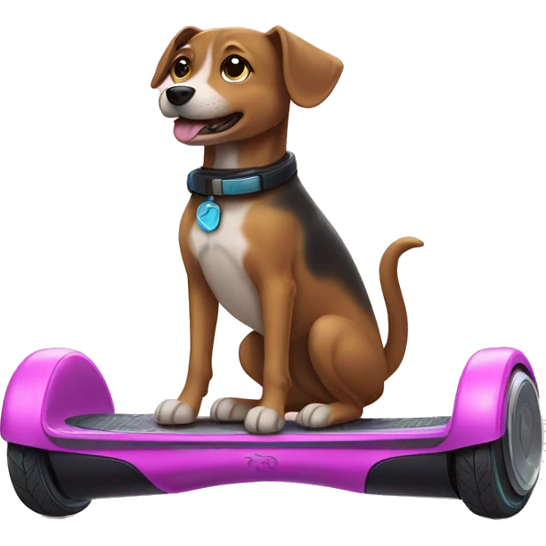 dog on a hoverboard emoji
