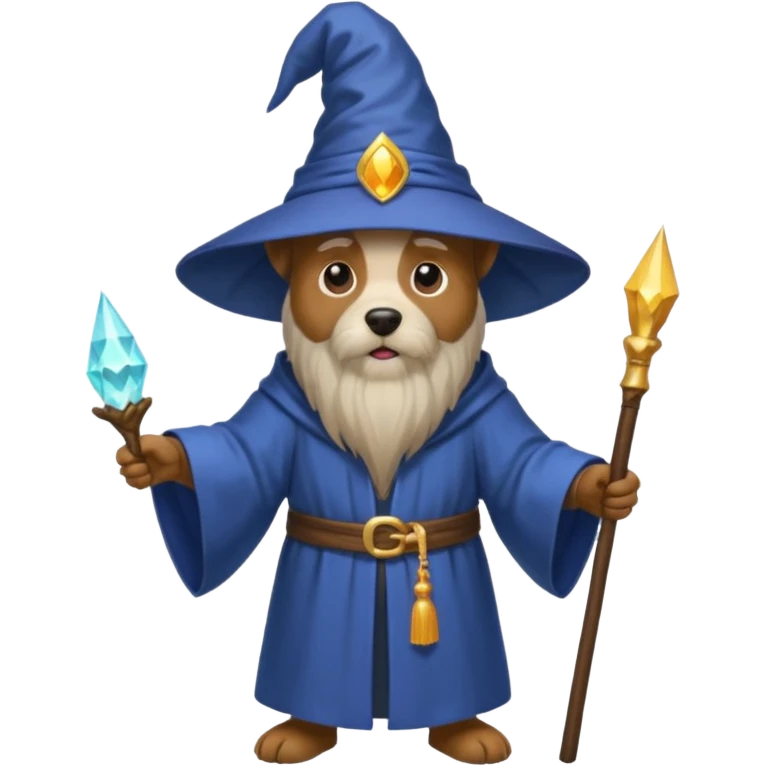 Dog wizard emoji