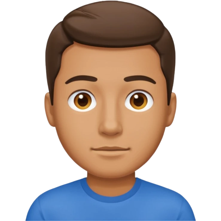 man walk with blue t-shirt  emoji