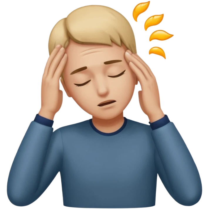 person with back of hand on forehead eyes closed fainting dramatic flair emoji