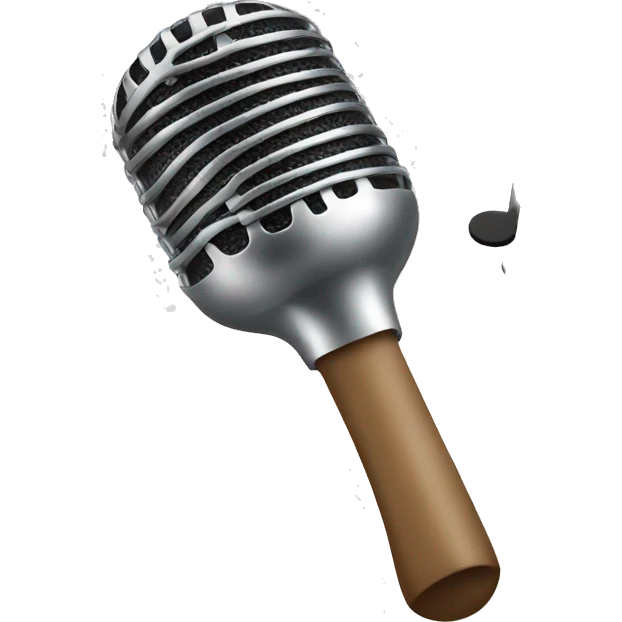 spoon singing with mic emoji