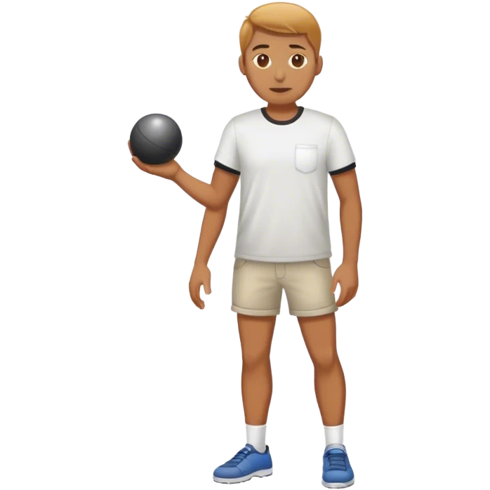 playing boules emoji
