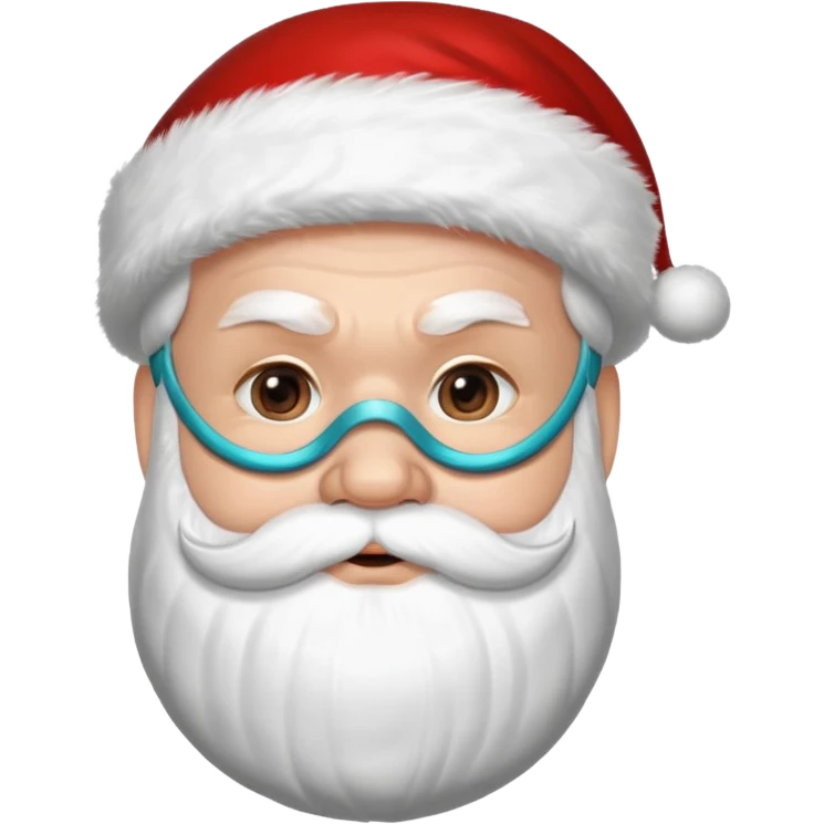 santa with face mask 
   emoji