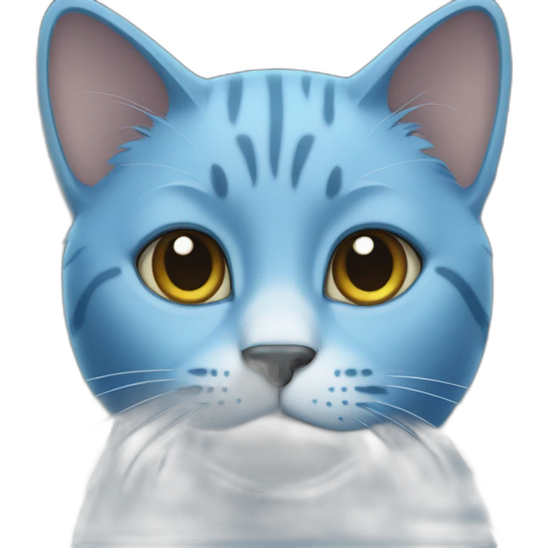 blue cat emoji